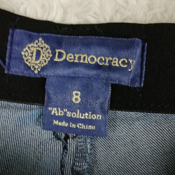 Democracy Womens Jeans Skinny Ankle Blue Denim Medium Wash "Ab"solution 8 - Picture 10 of 11